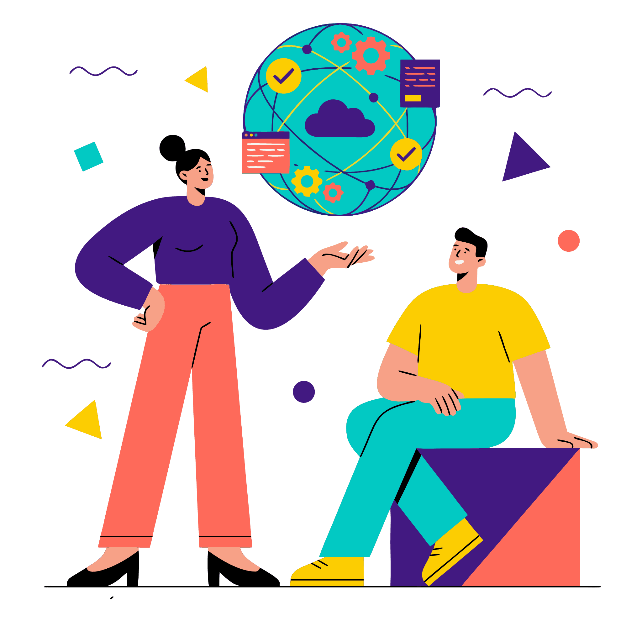 Ilustración de contacto
