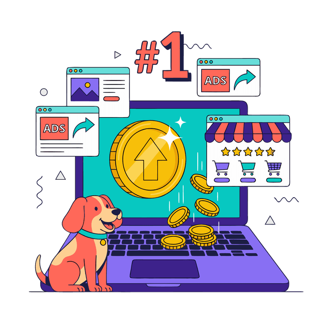 Ilustración de crecimiento y optimización