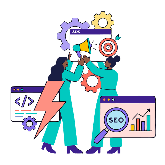 Ilustración de estrategia digital