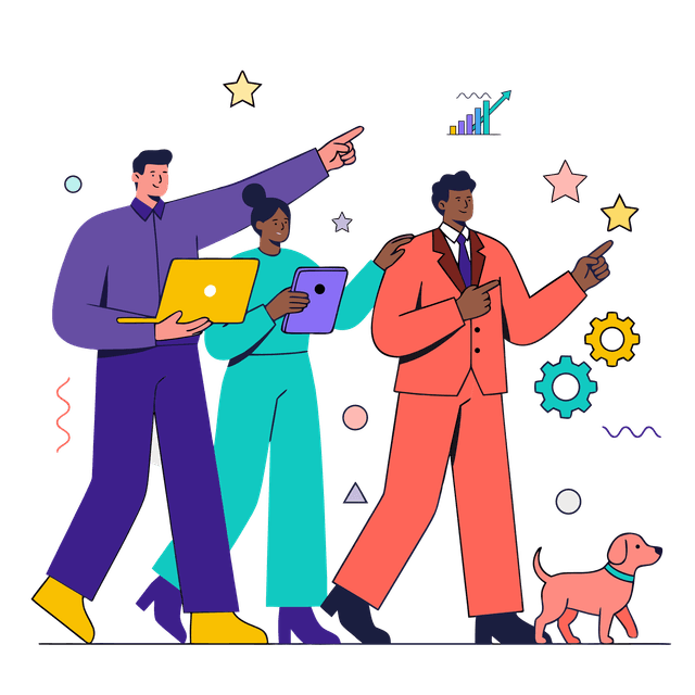 Ilustración de crecimiento y optimización