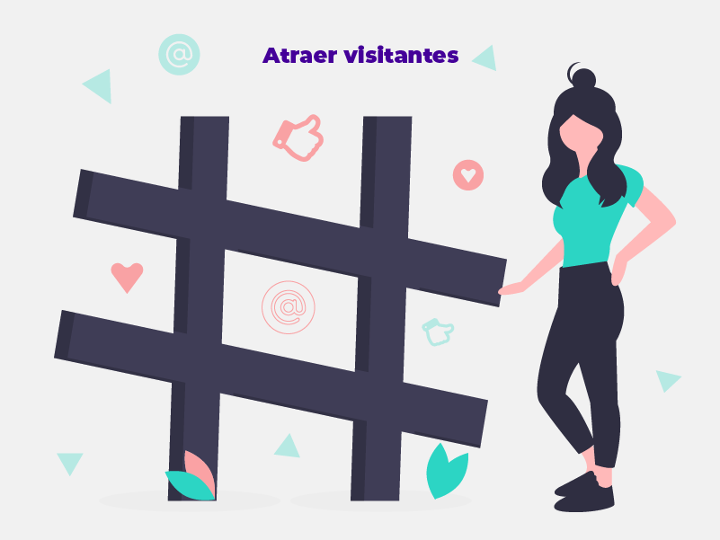 atraer visitantes