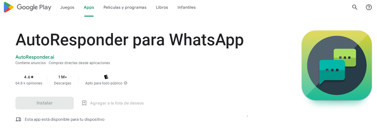 AutoResponderWA Playstore